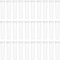 Vials for Flower Arrangements 2.8 Inch Floral Water Tubes Plastic Floral Vials with Caps (Clear, 30 Pack)