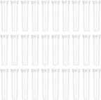 Vials for Flower Arrangements 2.8 Inch Floral Water Tubes Plastic Floral Vials with Caps (Clear, 30 Pack)