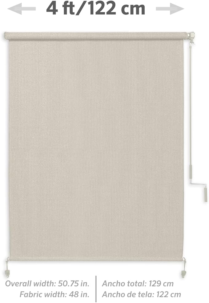 Coolaroo Outdoor Cordless Sun Blocking Roller Shade
