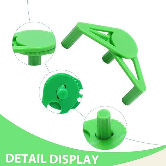 50 PCS Adjustable Plant Training Clips, Green Low Stress Support Clips for Stem Bending, Ideal for Grow Tents and Gardening