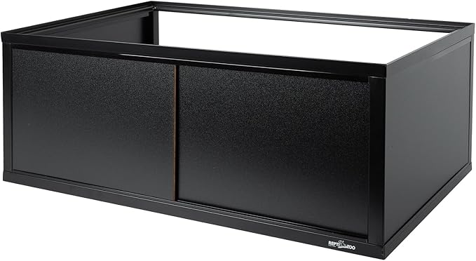 REPTI ZOO Deluxe Terrarium Stacker with Front Sliding Doors, Reptile Tank Stacker Suitable for Stacking 30" W and 12" D Terrariums, 30" W X 12" D X 10.5" H