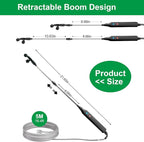 23.6" Battery Powered Sprayer Wand, 2025 Upgraded Electric Sprayer Telescopic Wand with 3 Spray Forces, Battery Indicator, 16.4FT Hose, 3 Mist Nozzles for Lawn and Garden