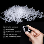 100PCS Secured Plastic Plant Clip, Upgrade Grape and Tomato Vine, Garden Clips for Climbing Plants, Plastic Trellis Clips Plant Support Clips Tomato Grape Vine Vegetables Plant Fixing Clips