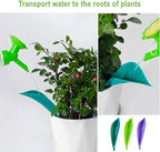 15 Pcs Leaf Plant Watering Devices Leaflow Design Plant Pot Watering Funnel for Outdoor Indoor 3 Color Leaf Watering Funnel