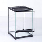 REPTI ZOO Mini Reptile Glass Terrarium,Front Opening Door Full View Visually Appealing Mini Reptile or Amphibians Glass Habitat