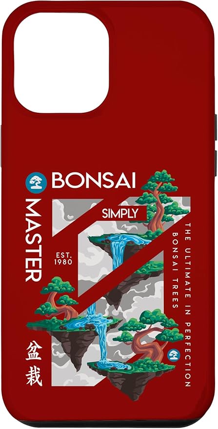 iPhone 14 Pro Max Zen Bonsai Tree Niwaki Japanese Garden Art Botanists Case
