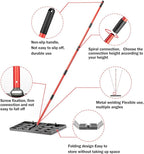 Zenhosit Lawn Leveling Rake - Lawn Leveler with 78" Adjustable Steel Handle, 30"x10" Ground Plate for Yard, Grass, Level Soil, Dirt Ground or Golf Field