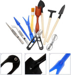 GANAZONO 12pcs Gardening Tool Set for Succulent Planting with Sprayer, Soil Shovels, Pruning Shears, and Flowerpot Accessories – Small Hand Tools for Indoor and Outdoor Garden Care