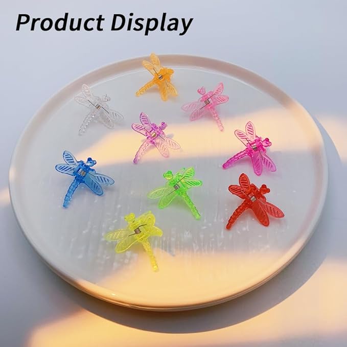 60 Pcs Plant Orchid Clips Kit Butterfly Vine Clips Dragonfly Orchid Support Clips Garden Plant Clips for Support Flower Vine Orchid, Mix Color