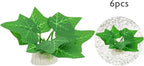 6PCS Aquarium Plants Fish Tank Decorations Small Betta Silk Plastic Plants for Aquarium Decor