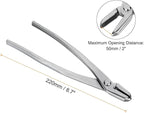 HARFINGTON Bonsai Jin Pliers 8.7 Inch 220mm Bonsai Tool Wire Plier Branch Cutter Gardening Pruner for Branch Cutting, Silver
