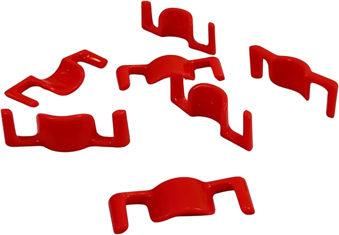 BudClips for Optimal Plant Growth | Universal Size LST Clips | Durable Plant Support Clips to Bend or Interlock Stems for Abundant Harvest | Gardening at Any Growth Stage (Red, 40pk)