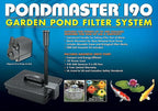 Danner Manufacturing, Inc. Pondmaster Garden Pond Filter and Pump Kit, PMK 190, Black, 02019