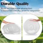 10" D × 6.7" H Plant Protectors from Animals, Garden Cloches for Seedlings Nursery Pots, Durable Humidity Domes with Ventilation Holes, Clear Plant Covers, Mini Greenhouse for Plants 5-Pack