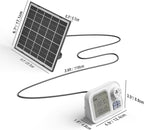 Raddy WS-74 Solar Drip Irrigation System with Smart APP Control, IPX7 Waterproof, Adjustable Soil Moisture Sensor, 2600mAh Battery, Automatic Watering Kits for Indoor Outdoor 15 Potted Plants