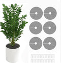 6 Pack Plant Pot Grids, Cuttable Plant Pot Soil Protectors Covers, Used to Keep Animals Out of flowerpots Perfect for Indoor and Outdoor Plants (Small)