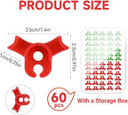 60PCS Plant Training Clips, 90 Degrees Bud Trainer Clips Low Stress Training Clips Bud Bender for Plant Gardening (Red+Green)