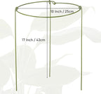 3 Pack Garden Stakes Plant Support Cage, Plant Support Rings for Outdoor Indoor Peony Tomato Rose Flowers Potted Plants (10" W x 17" H)