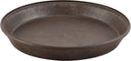 PSW Pot Collection AP35C 14-inch Plastic/Stone/Wood Composite Plant Saucer Drip Tray – No Drainage Hole (Drillable), Indoor/Outer Water Tray, Chocolate