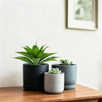 Artificial Agave Plants, 13.8Inch Realistic Faux Plant for Indoor Outdoor Home Decor, Green