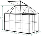 Large Glass Terrarium House Planter – Succulent Plant Glass Greenhouse with lid 9.8"X7.9"X5.9" NA