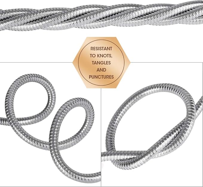 Beaulife Metal Short Garden Hose 10ft Connectors, Drainage Hose for Dehumidifier Small Water Hose Extension High Pressure Bib Reel Extender, Drinking Water Hose for RV Outdoor