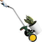 VEVOR Garden Pot Mover, Heavy Duty Plant Dolly Cart with Adjustable Grabbing Arm, Max 143 LBS Weight Capacity, Potted Plant Mover Dolly with Suction Cup and Secure Lock, Fits for Indoor & Outdoor Use