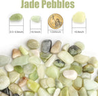 River Rocks 5 Lbs, 3/8 Inch Jade Pea Gravel, Rocks for Plants Indoor, Stones for Garden Landscaping, Vase Filler, Smooth Gravel Filler for Succulents, Cactus, Fish Tank and Vases