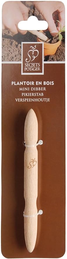 Esschert Design USA W4007 Secrets du Potager Wooden Mini Plant Dibber