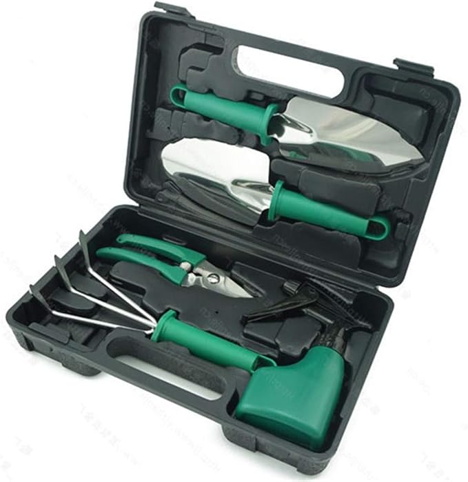 5PCS Gardening Tool Set Plant Care Mechanics Kit Pruning Tools with Carrying Case