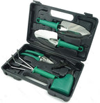5PCS Gardening Tool Set Plant Care Mechanics Kit Pruning Tools with Carrying Case