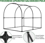 GarveeLife 8.2x6.6x6.6 ft Premium Greenhouse for Outdoors,Upgraded Portable Walk-in Heavy Duty Frame Large Garden Plant Hot Outside Hoop House,Transparent
