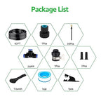 82FT Drip Irrigation Kits with Quick Connector,Automatic Irrigation System with Replaceable 360-degree Bending Dropper,atomizing Copper Nozzle for Watering System for Garden Plant Lawn Patio.