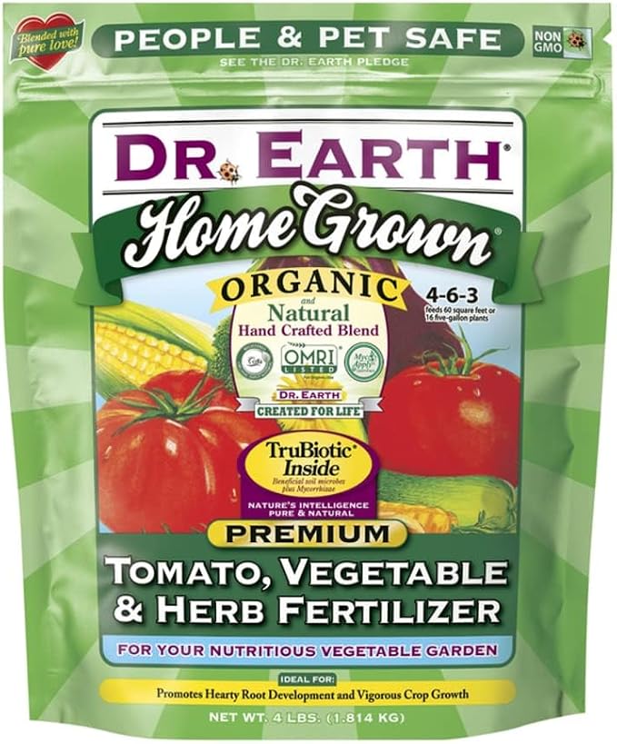 Dr. Earth Organic Fertilizer, Tomato Vegetable & Herb | Poly Bag | Pack of 2