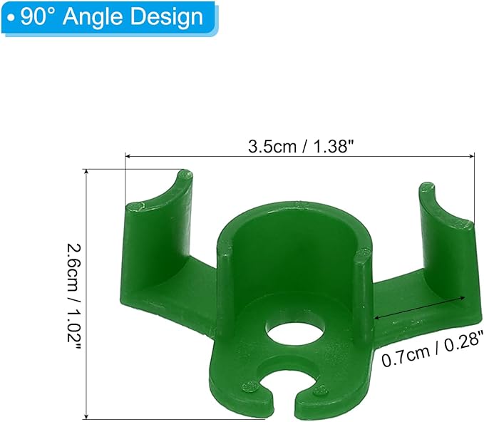 PATIKIL 90 Degree Plant Bender, 30 Pcs Plastic Plant Stem Training Clips for Low Stress Training, Green