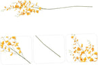 Cabilock Imitation Oncidium Orchid Artificial Flower Single Stem Orange Simulation Flower Decor for DIY Adornment Photography Props Home Bedroom Living Room Decoration