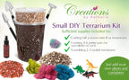 Creations by Nathalie – DIY Large Terrarium Starter Kit with Soil, Moss, Pebbles, Healing Crystal, Tools & Supplies – Terrarium Kit for Adults & Kids, Handcrafted in USA