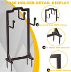 Skycarper Garden Hose Reel Holder Water Hose Hanger Organizer Stand,Bronze