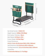 VEVOR Garden Kneeler and Seat, 330 lbs Load Capacity, 8" EVA Wide Pad, Foldable Garden Stool, Kneeling Bench for Gardening with Tool Bag, Gifts for Women, Grandparents, Seniors, Mom and Dad