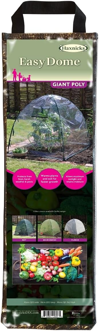 Haxnicks Giant Easy Poly Plant Protection Dome, 36" L x 36" W x 36" H