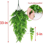 PINVNBY 8 PCS Reptile Plants Terrarium Decor Hanging Fake Vines with Suction Cup Artificial Leaves Bearded Dragon Tank Accessories for Lizards Geckos Snake Hermit Crab