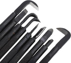 Cryfokt 9PCS Bonsai Tools Set, Professional Manganese Steel Carving Knives with Non Slip Knurled Handle, Comprehensive Set for Bonsai Shaping Pruning and Waterline Processing