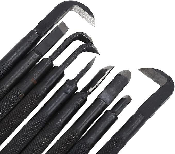 Professional Bonsai Tool Set 9PCS with Anti Slip Handle and Storage Bag for Pruning Shaping and Carving