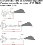 LOVE STORY Custom Size 17'x24'x29.4' Brown Sun Shade Sail Right Triangle Sunshade Fabric Awning Canopy for Patio Backyard Carport Pergola (Customized)