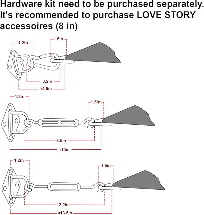 LOVE STORY Custom Size 15'x15' Terra Red Sun Shade Sail Rectangle UV Block Canopy Patio Sail Sunshades Fabric for Outdoor Garden Carport (We Make Custom Size)
