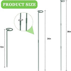 36 Inch Plant Stakes Tall(4 Set), Adjust Three Sizes(12 or 24 or 36 Inch) Plant Support Stakes for Outdoor or Indoor,Garden Plant Stakes for Flowers Amaryllis Tomato Lily Peony Rose Flower Narcissus