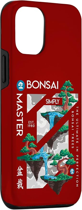 iPhone 15 Pro Zen Bonsai Tree Niwaki Japanese Garden Art Botanists Case