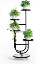 4 Tiered Tall Plant Stand, Corner Display Rack, Multi-tier Planter Holder for Indoor Living Room Balcony Garden Patio