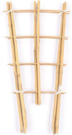 Cambaverd Trellis for Climbing Plants Indoor Outdoor, Natural Bamboo Trellis 24 Inch, 3 Pack Garden Trellis for Potted Plants, Ivy, Monstera, Houseplants