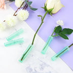 Vials for Flower Arrangements 2.8 Inch Floral Water Tubes Plastic Floral Vials with Caps (Green, 30 Pack)